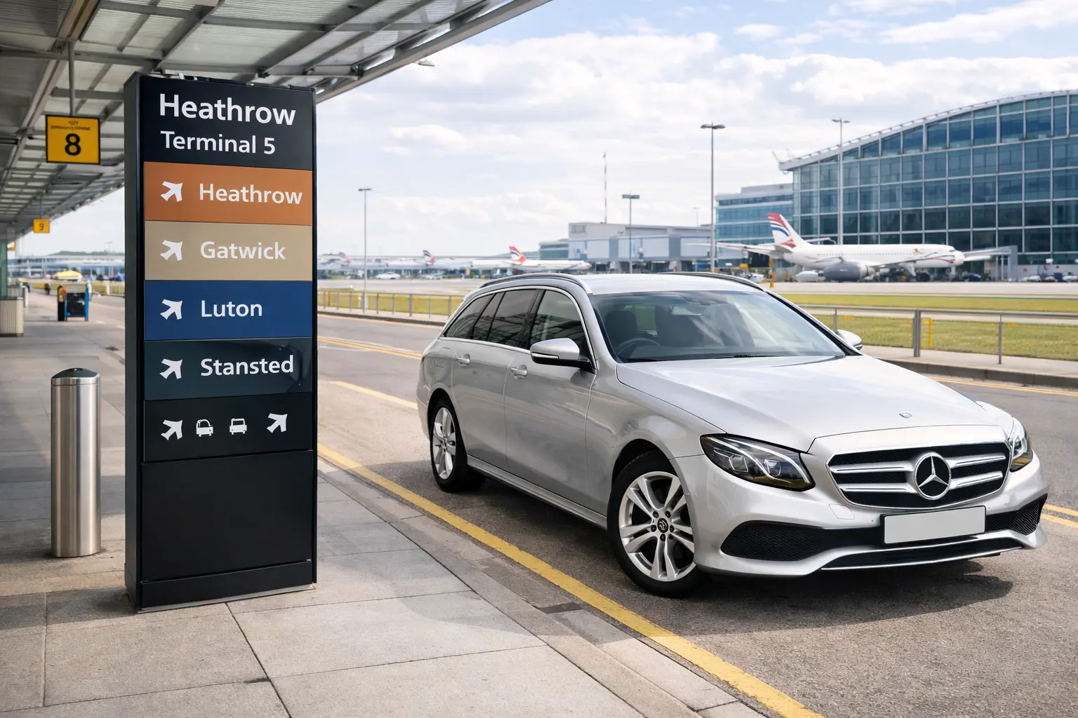 Airport transfers from Reading to Heathrow Gatwick Luton and Stansted