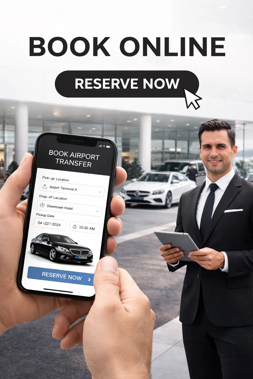 Get an instant quote for airport transfers