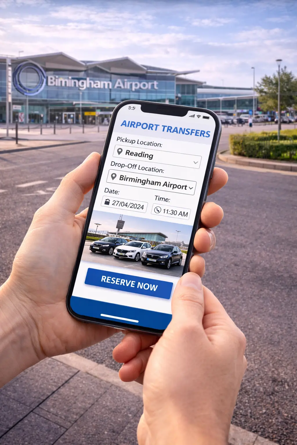 Book Birmingham Airport transfers online