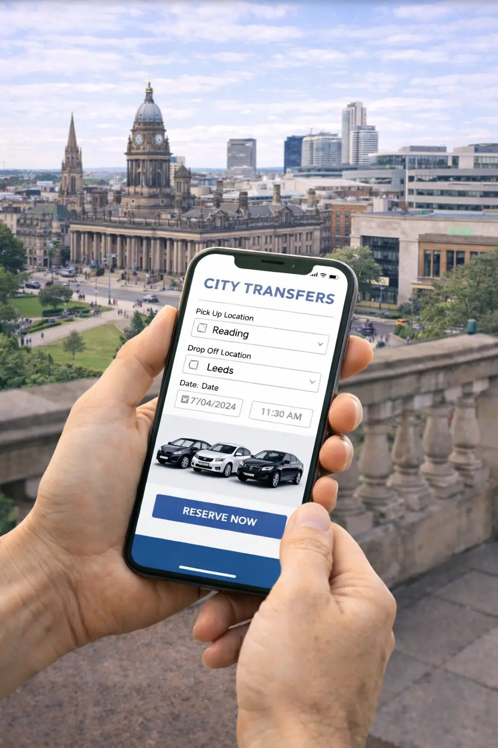 Book private travel from Reading to Leeds