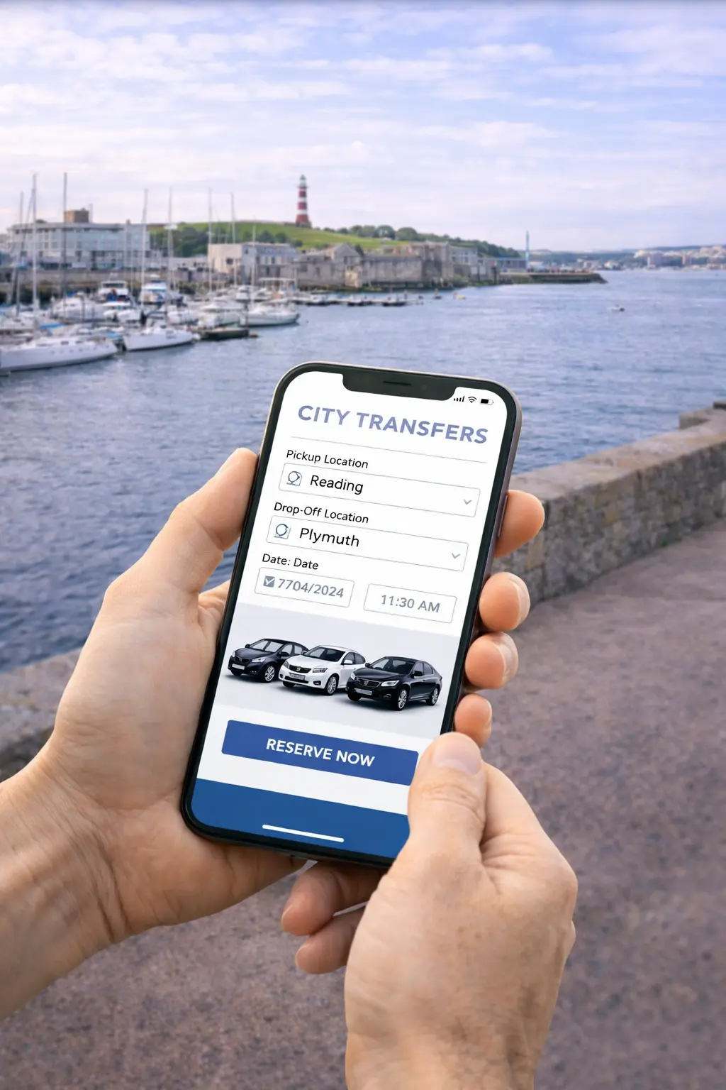 Book private travel from Reading to Plymouth online