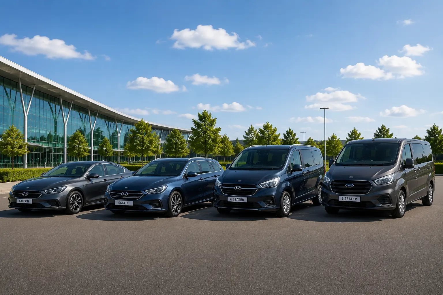 Vehicle choices for private transfers from Reading