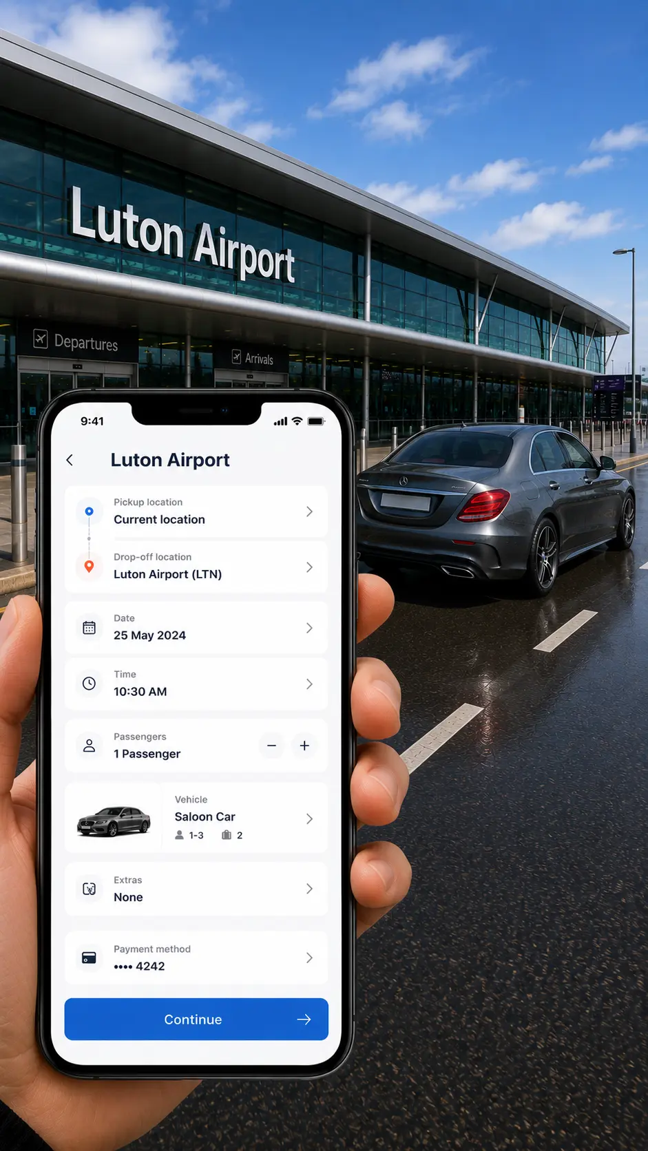 Get an instant quote for an airport taxi from Newbury