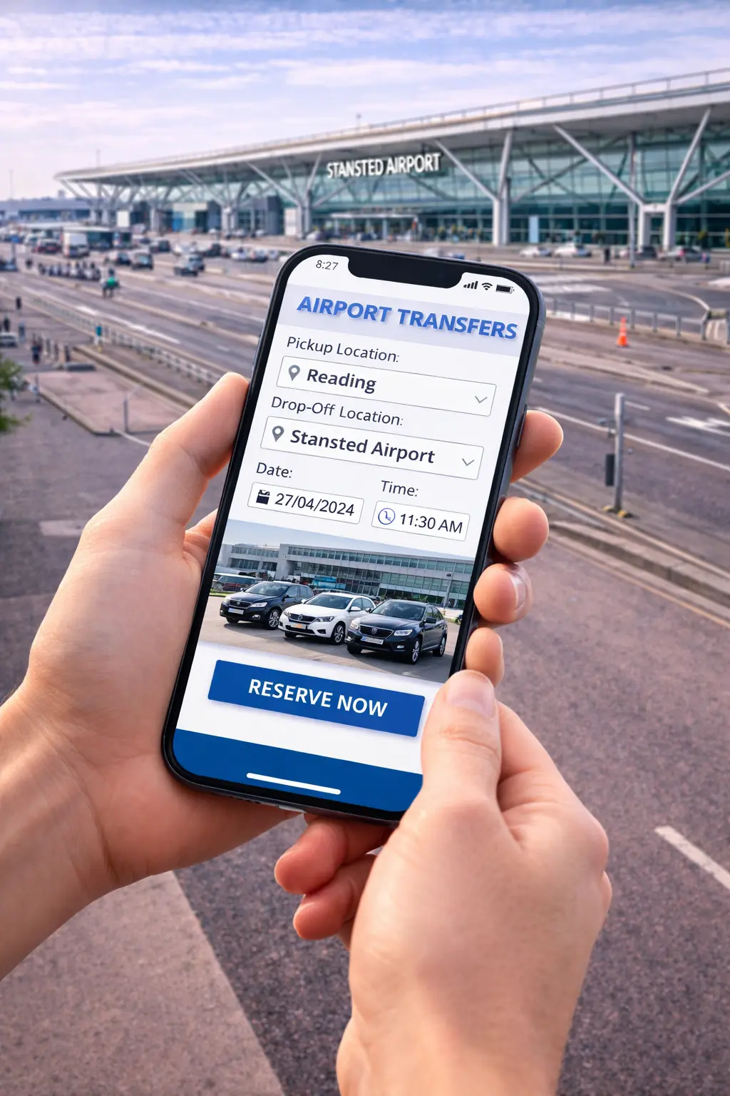 Online booking quote for a Wantage airport transfer